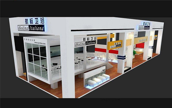 航标卫浴-广州建材展展台设计