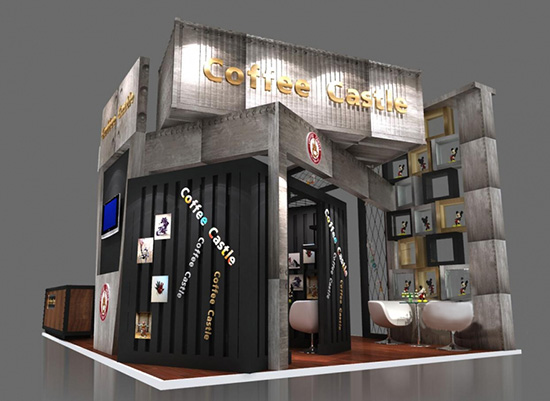 咖啡展会展台搭建-coffee castle-上海展台展览设计