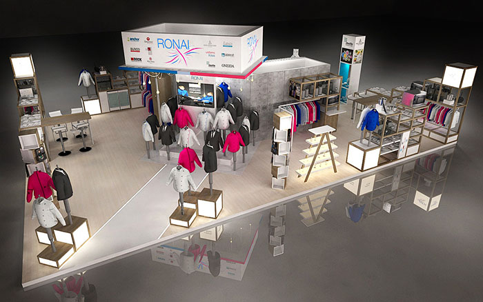 上海展台设计搭建-ronai-服装展会布置装修