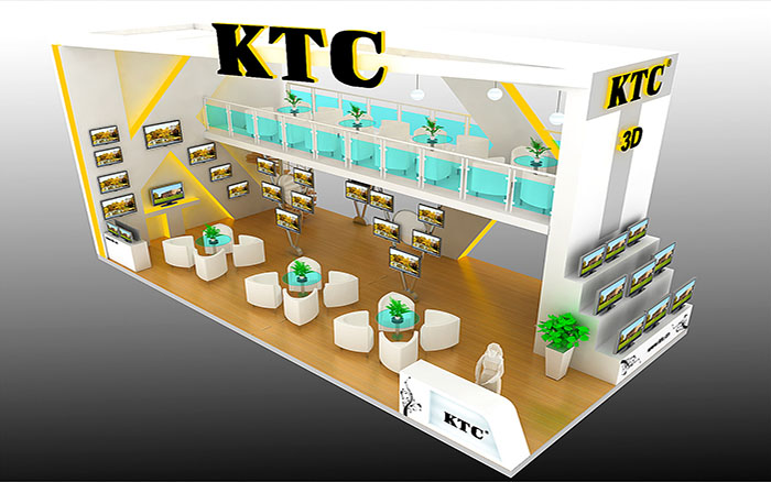 上海展会装修-KTC-显示器展台设计