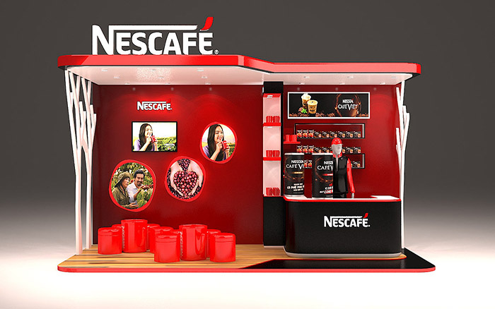 深圳展览设计展示-NESCAFE-咖啡展会搭建