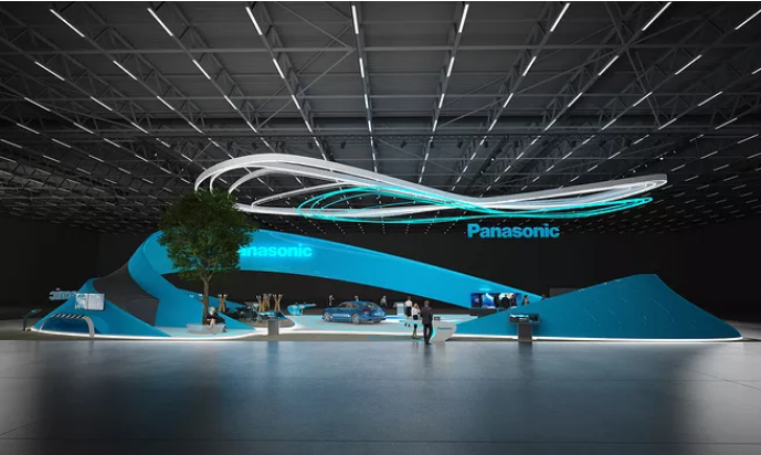 上海设计展会搭建-Panasonic-进博会展台搭建