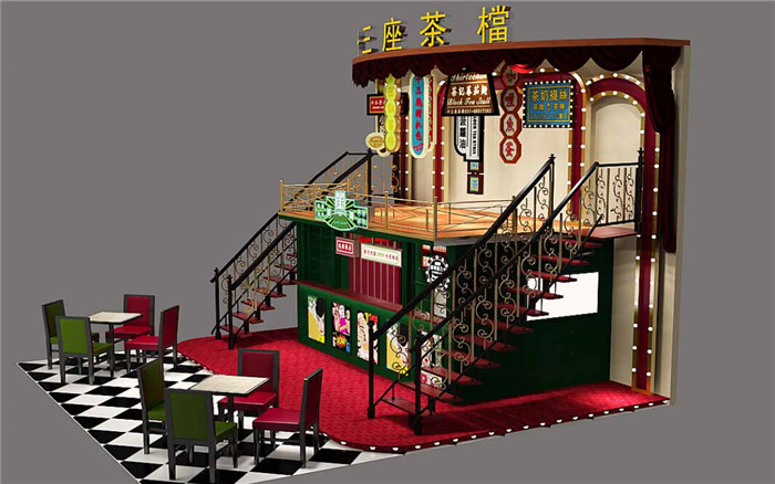 广州设计搭建展会-十三座茶档-广州展会设计搭建