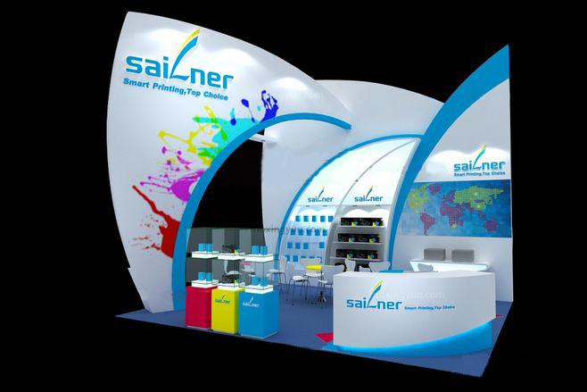 深圳展台设计-sailner-打印耗材展展台设计