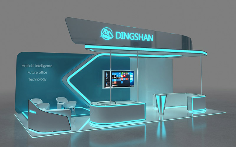 科技展览展台装修-DINGSHAN-广州会展展会搭建设计