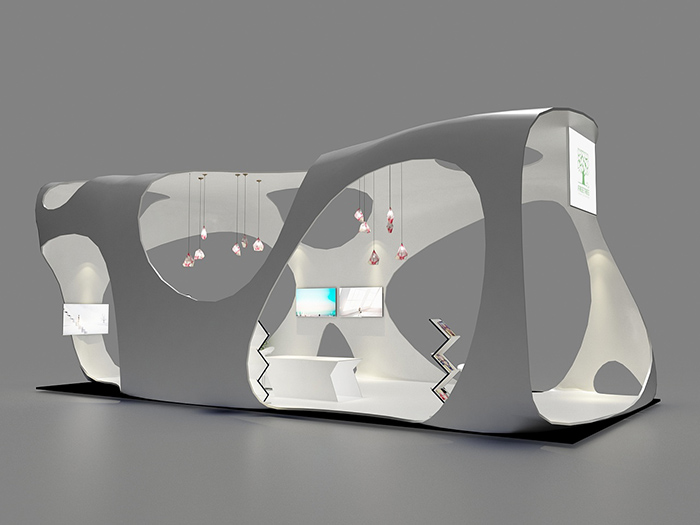 深圳设计搭建展会-FREETREE-美博会展台装修