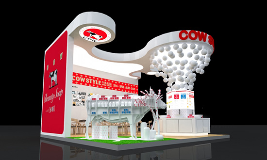 食品展台展会搭建-COW STYLE-广州会展展台设计