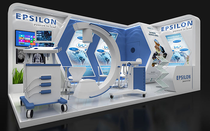 广州展位展台设计制作-EPSILON-医疗机械展位搭建