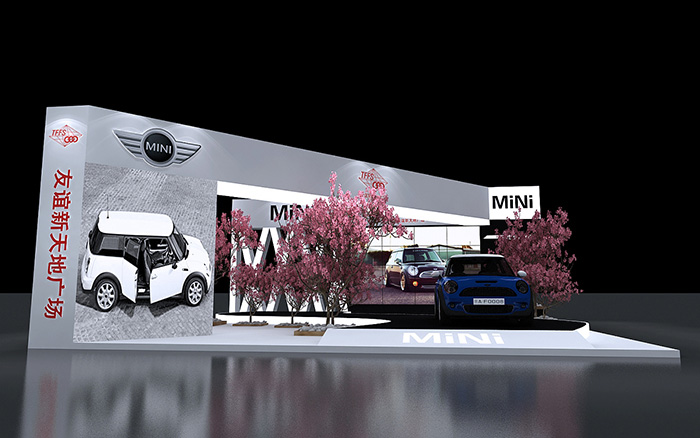 北京展台搭建设计-MINI-汽车展览装修设计