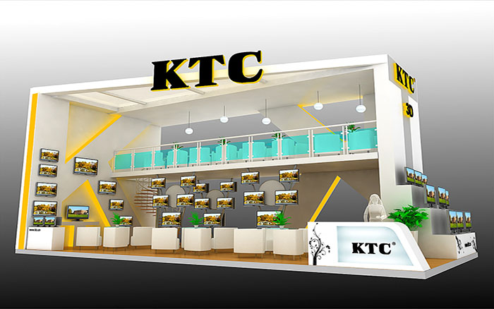 上海展会装修-KTC-显示器展台设计