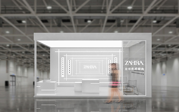 广州展台布展搭建-ZAHRA-美博会展台搭建设计