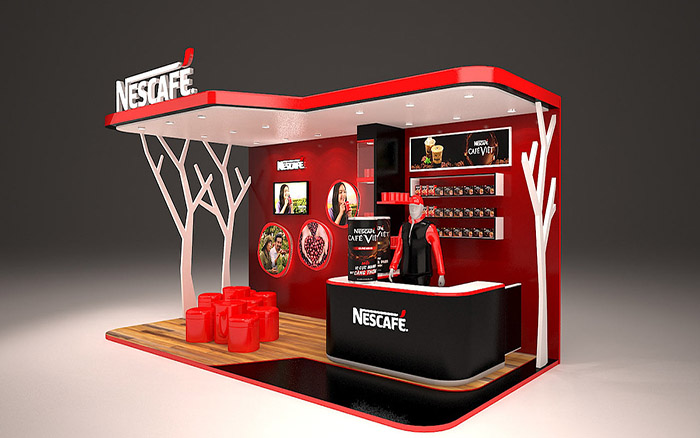 深圳展览设计展示-NESCAFE-咖啡展会搭建