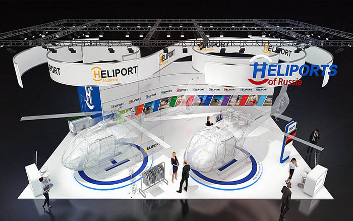 西安展览展台搭建-HELIPORTS-航空展会设计