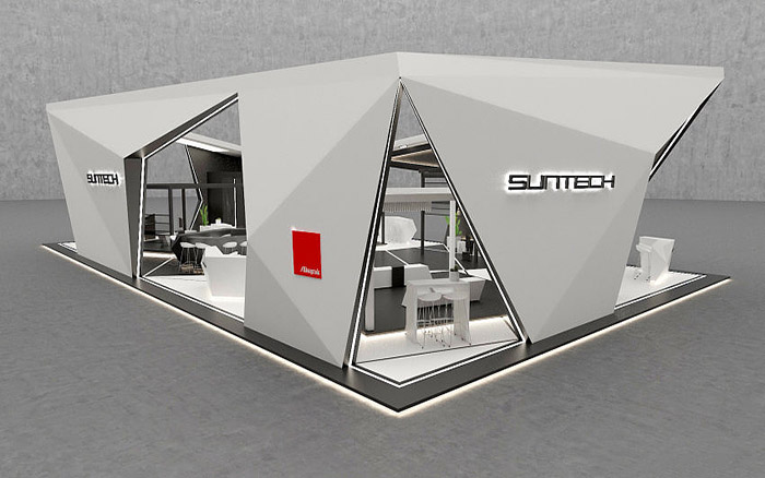 上海展台设计-SUNTECH-太阳能展会搭建