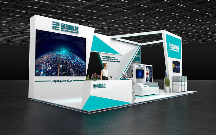 上海布展搭建展会-金刚科技-电子展览设计