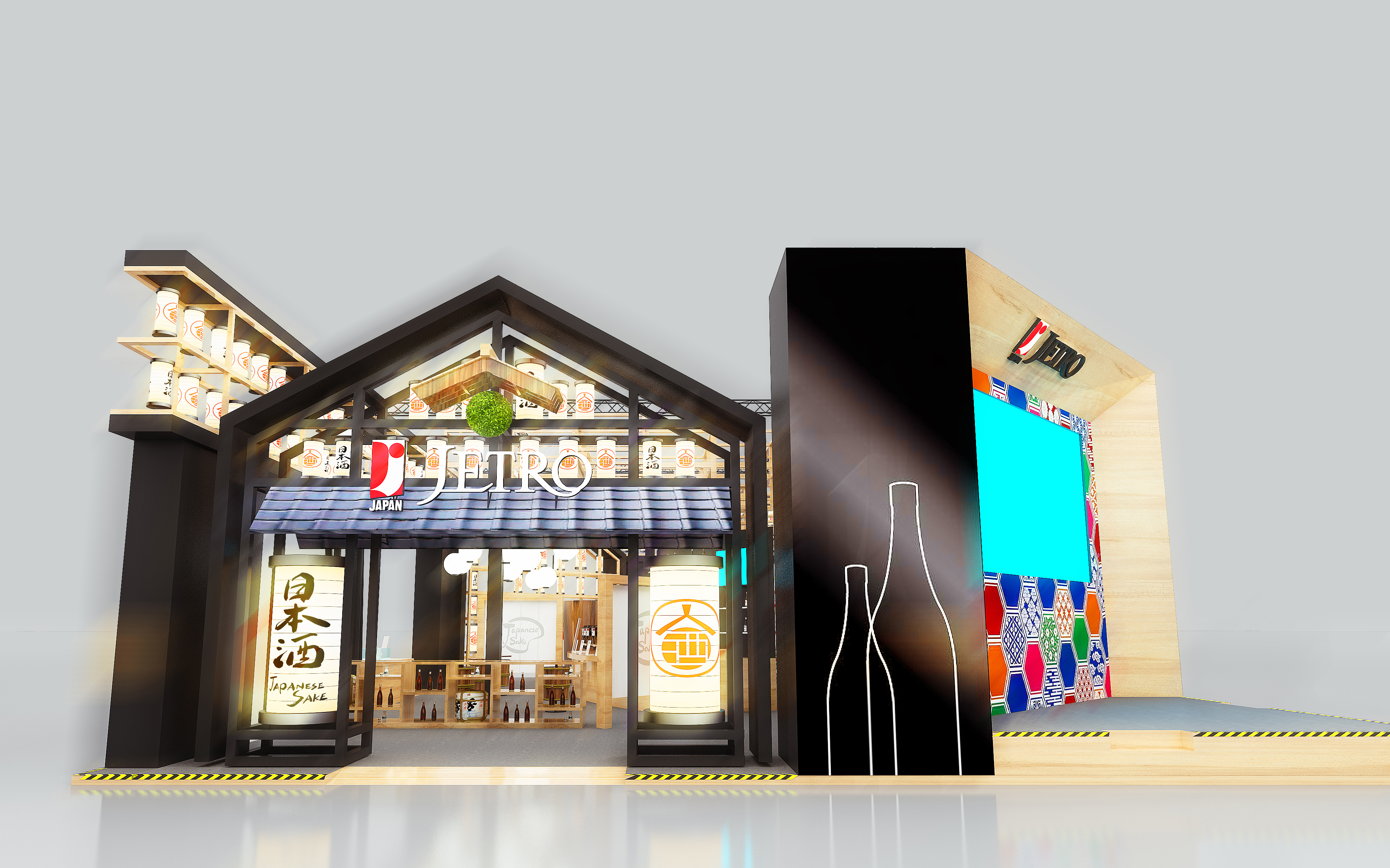 进博会展馆搭建图片