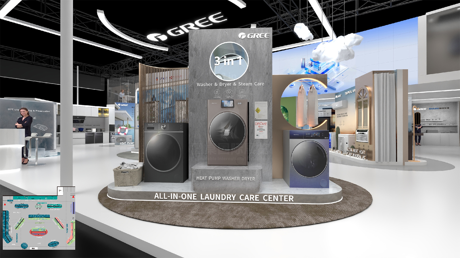 广交会双层展厅设计效果图片