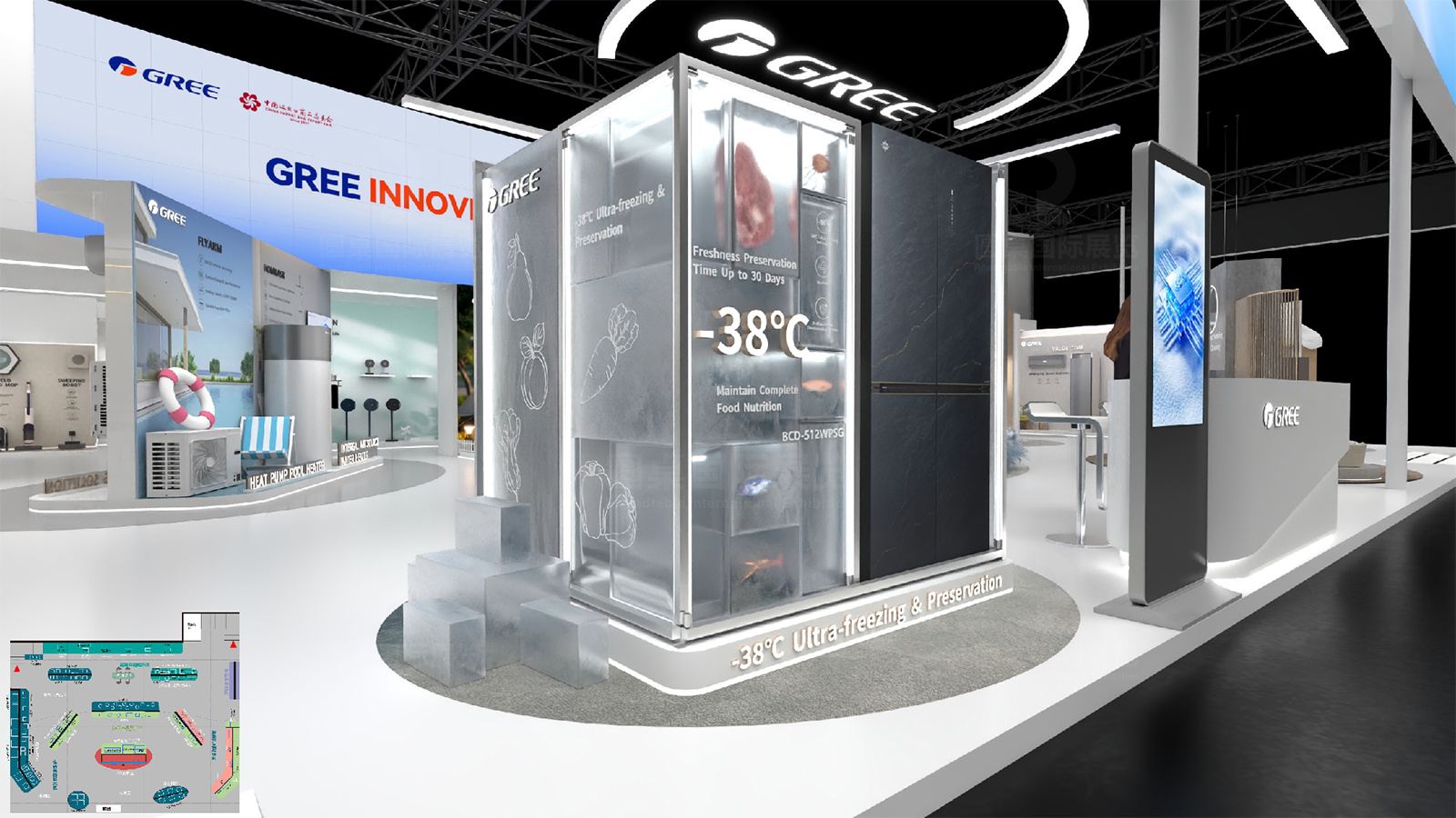 广交会双层展厅设计装修图片