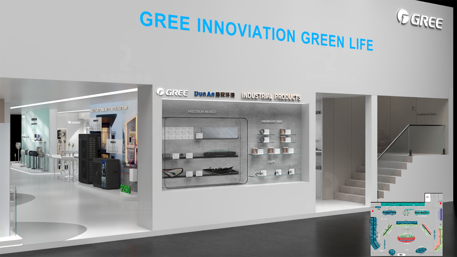 广交会双层展厅设计效果图片素材高清大图