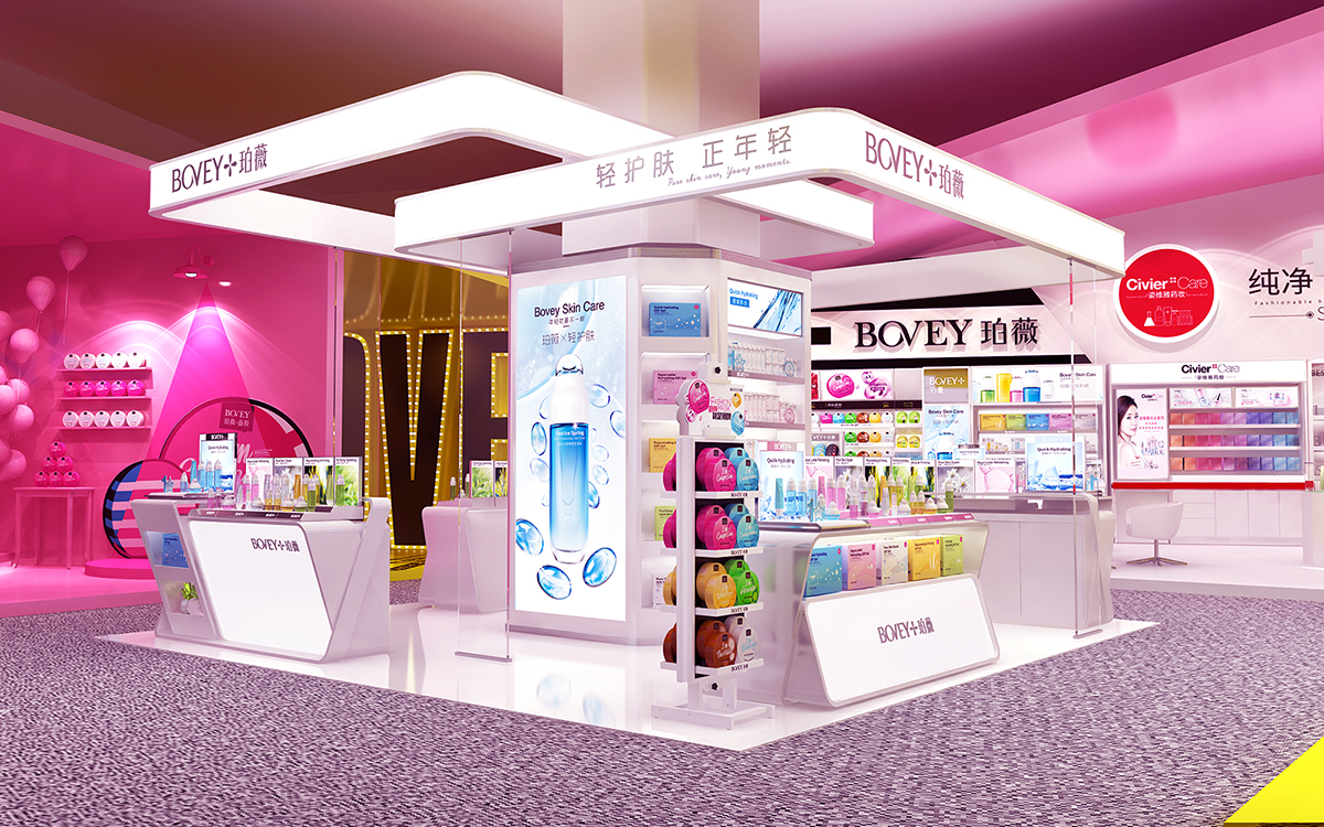 游戏展台装修方案能设计出科技感的吸睛展位