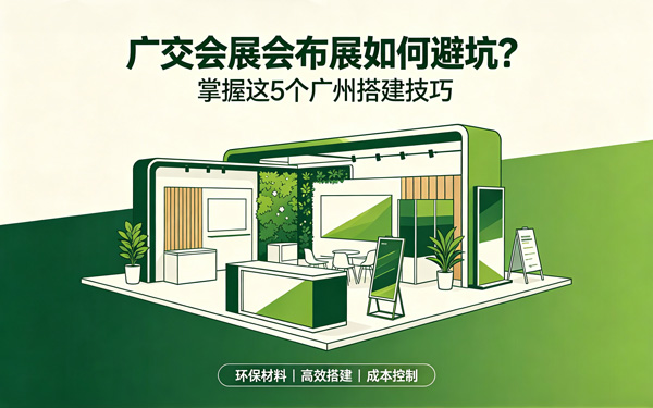 广交会展会布展如何避坑?掌握这5个广州搭建技巧